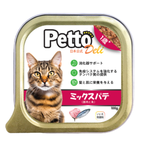 Pate cho Mèo PETTO DELI hỗn hợp cá + heo 100g Chất lượng Nhật Bản