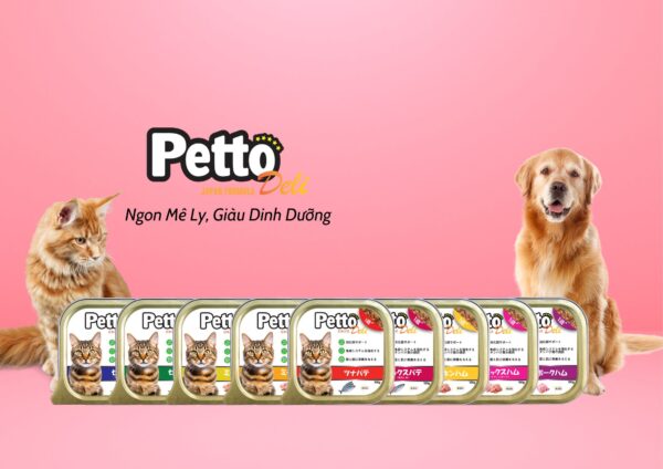 Pate thạch cá vị táo cho Mèo PETTO DELI 100g chất lượng Nhật Bản - Hình ảnh 4